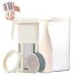 Vegan Milker MLSI - Plant Milk Maker for Homemade Nutmilk, Almond & More - Interchangeable Discs for Custom Emulsion & Creaminess, 1 Liter in 1 Minute - Recipe eBook