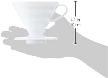Hario V60 Plastic Coffee Dripper, Size 02, White