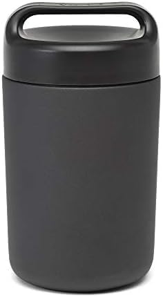 Goodful Stainless Steel Food Jar, Vacuum Sealed | Double Wall | Carry Handle Lid | Gray | 16 Ounces, Pack of 6