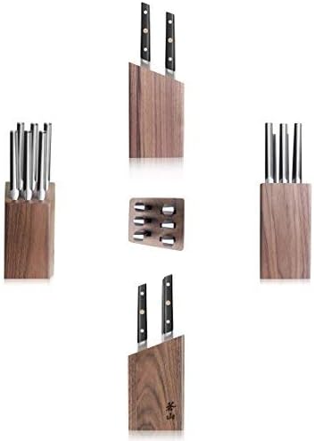 Cangshan TC Series 1022247 Swedish 14C28N Steel Forged 6-Piece Steak Knife Block Set, Walnut