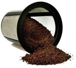 Reusable Coffee Holder and Filter Set, Grey 3 part with filter basket works with Keurig My K-Cup Home brewers by PureWater Filters
