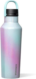 Corkcicle Classic Sport Canteen - Insulated Stainless Steel Water Bottle - Compact & Travel-Friendly - Durable - Dishwasher Safe - BPA Free - Non-Slip Silicone Base - 20 oz - Unicorn Wonderland