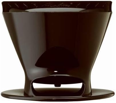Melitta Filter Coffee Maker, Single Cup Pour-Over Brewer, Black, 1 Count (640007)