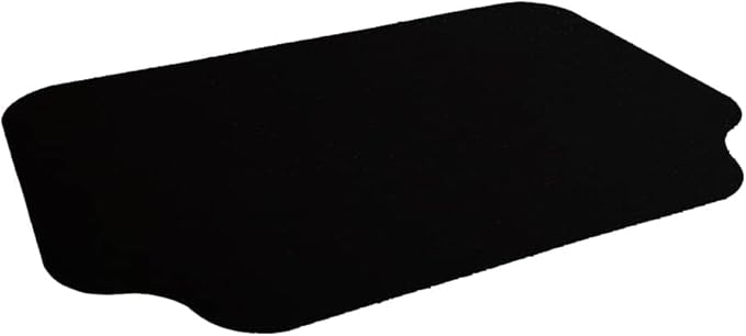 RESILIA Large Under Grill Mat – Heavy Duty, Reusable Outdoor Floor Protector Mats for Deck, Patio, & Garage – 72 Inch x 48 Inch with 12 Inch Splatter Protection Lip, Black Orange Peel, Made in the USA