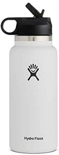 Hydro Flask 32 oz Wide Mouth Straw Lid White