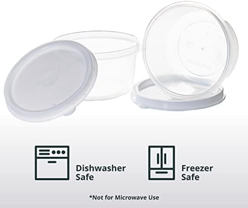 Greenco Small Food Storage Containers - 20 pcs | Plastic Food Containers with Lids | Deli Containers | Meal Prep Container | Pantry, Fridge, Kitchen Organization | Cereal, Spices, Snack Containers