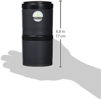BlenderBottle ProStak Twist n' Lock Storage Jars Expansion 2-Pak with Pill Tray, All Black