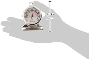 CDN Oven Thermometer ProAccurate®, Easy-to-Read 2"" Dial, Stainless Steel Housing, Temperature Zones, Stand or Hang, Monitor Oven Temperatures, NSF Certified - DOT2