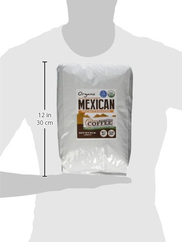 Fresh Roasted Coffee, Organic Mexican Water-Processed Decaf | USDA Organic, 100% Single Origin, Kosher | Medium Roast 5 lb (80 oz) Whole Bean