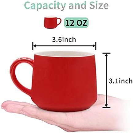 3D Christmas Coffee Mug 12 oz with Cow,Cute Cartoon Handmade Ceramics Cup,Christmas Birthday Surprise for Friends Family or Kids,Best Office Cups Morning Mugs (12 Cow)