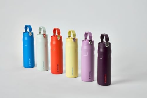STANLEY IceFlow Flip Straw 2.0 Water Bottle 50 OZ | Built-In Straw with Larger Opening | Lightweight & Leak-Resistant | Insulated Stainless Steel | BPA-Free | Ash