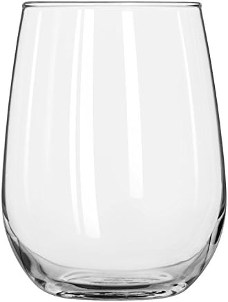 Libbey Stemless 12-Piece Wine Glass Party Set for Red and White Wines