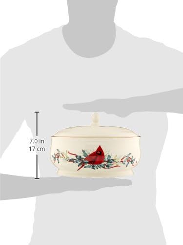 Lenox 870601 Winter Greetings Covered Dish, Christmas & Holiday Hosting