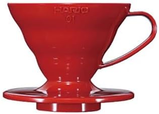 HARIO VDR-01-T Transparent Dripper 01 Clear Coffee Hand Drip for 1 to 2 Cups, Made in Japan
