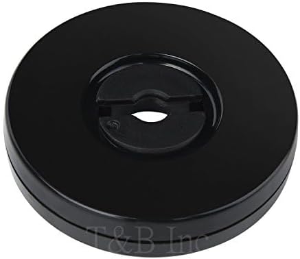 TamBee 4PCS 2Inch Acrylic Lazy Susan Turntable Organizer Revolving Display Base Acrylic for Spice Rack Table Cake Kitchen Pantry Decorating Black