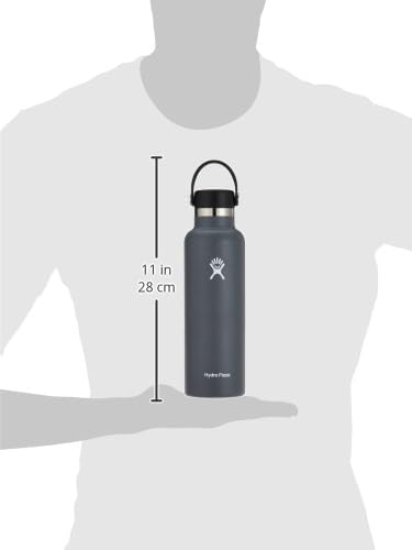 Hydro Flask Water Bottle - Insulated Stainless Steel - Non Spill, Leakproof in 24 Oz Stone