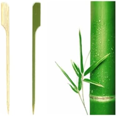 3.5 inch (260 Pack) Bamboo Wooden Paddle Picks Skewers for Cocktail，Cocktail Picks for Drinks ，Toothpicks，Appetizers，BBQ，Fruit Kabobs，Sandwich，Barbeque Snacks.……