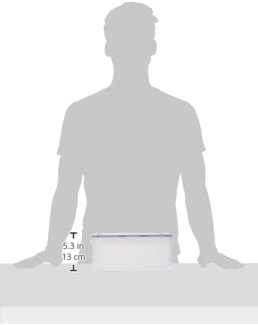 LocknLock Easy Essentials Food Storage lids/Airtight containers, BPA Free, Rectangle-186 oz-for Flour & Sugar, Clear