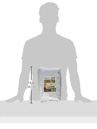 Fresh Roasted Coffee, Organic Sumatra Water-Processed Decaf | 100% Single Origin, USDA Organic, Kosher | Medium Roast 5 lb (80 oz) Whole Bean
