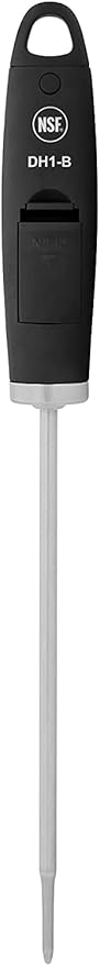 Escali DH1 Gourmet Digital Meat Thermometer with Extra Long Probe, NSF Certified, Black