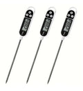 3pcs Candy Thermometer Digital Instant Read for Meat Kitchen Cooking Food Oil Deep Fry BBQ Grill Smoker (3, 9.4in)