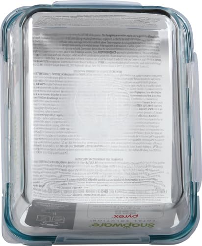 Snapware Snapware 6cup total solution rectangle food storage container glass, 9.3 Ounce (1112403)