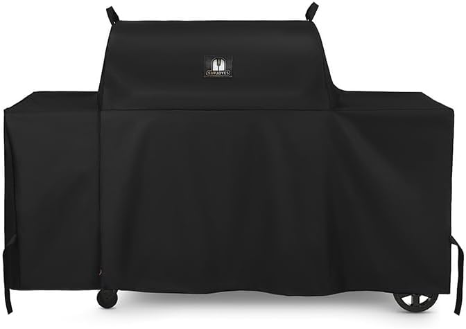 SUPJOYES Grill Cover for Traeger Grills BAC776 Woodridge Pro and Woodridge Elite, Heavy Duty Waterproof Full-Length All Weather Grill Accessory