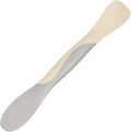 Tovolo Scoop and Spread Large Dual End Silicone Sandwich Spreader Tool with Nylon Handle, BPA Free Dishwasher Safe Silicone and Nylon Tool for Spreading and Scooping, Oatmeal and Oyster Gray
