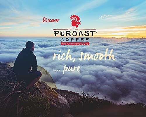 Puroast Low Acid Coffee| House Blend Single Serve Pods | Medium Roast | High Antioxidants & High pH |No Bitter Aftertaste | Reduced Heartburn & GERD Friendly | 12 Count - Compatible with Keurig Brewer