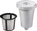 Reusable Coffee Holder and Filter Set, Grey 3 part with filter basket works with Keurig My K-Cup Home brewers by PureWater Filters