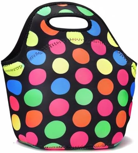 Neoprene Lunch Bag for Women Insulated Lunch Tote Bags Washable Lunch Container Box for Work Picnic Lightweight Meal Prep Bags for Men