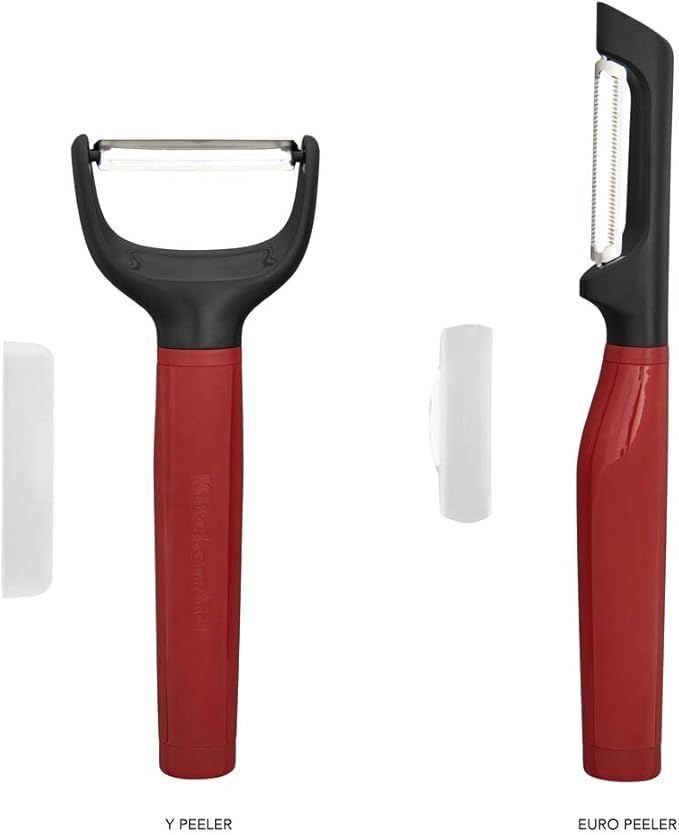 KitchenAid Universal Y and Euro Peeler Set, 2 Piece, Empire Red