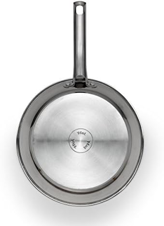 T-fal Performa Stainless Steel Sauté Pan 10.5 Inch Oven Broiler Safe 500F Cookware, Pots and Pans, Dishwasher Safe Silver