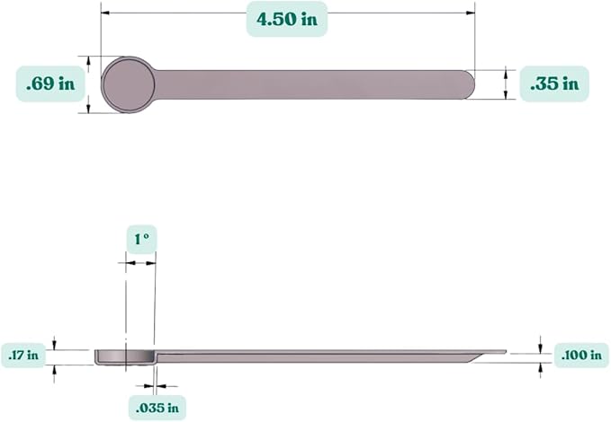 1/8 Teaspoon (0.625 mL | A Pinch) Long Handle Scoop for Measuring Coffee, Pet Food, Grains, Protein, Spices and Other Dry Goods (Pack of 100)
