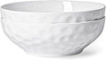 Large Pasta Bowls Set of 2, 9 Inch Pasta Serving Bowl Dinner Bowls, Wide and Shallow Microwave Dishwasher Safe Bowl Set of 2