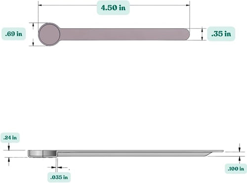 1 mL (1 CC) Long Handle Scoop for Measuring Coffee, Pet Food, Grains, Protein, Spices and Other Dry Goods (Pack of 10)