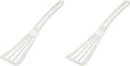 Mercer Culinary Hell's Tools Hi-Heat Slotted Spatula, 12 Inch x 3.5 Inch, White (Pack of 2)