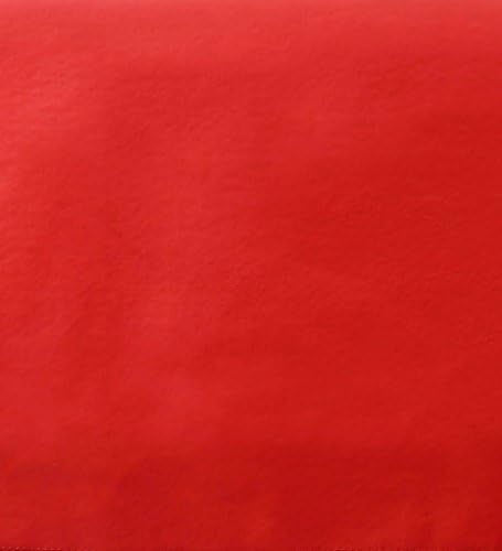 Yourtablecloth Heavy Duty Vinyl Rectangle or Square Tablecloth – 6 Gauge Heavy Duty Tablecloth – Flannel Backed – Wipeable Tablecloth with Vivid Colors & Many Sizes 52 x 120 Ruby Red