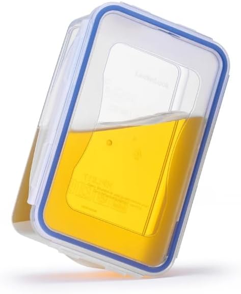 LOCK & LOCK Easy Essentials Storage Food Storage Container Set / Food Storage Bin Set - 4 Piece, Clear