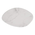 Carlisle FoodService Products Ridge Resuable Plastic Platter Oblong Platter for Home and Restaurant, Melamine, 18 Inches, Marble