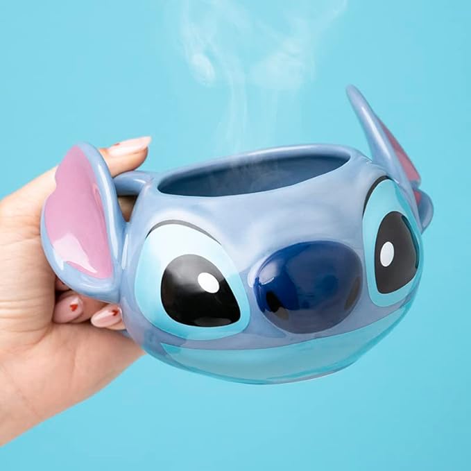 Disney Lilo and Stitch Officially Licensed Oversized Coffee Mug, Heat Resistant Disney Character Novelty Gift and Keepsake Tea Cup | Paladone