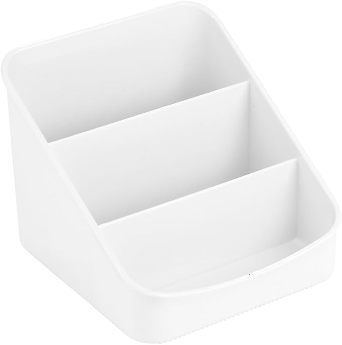 iDesign Linus BPA-Free Plastic 3-Tier Packet Organizer - 6.25" x 5.75" x 5", White