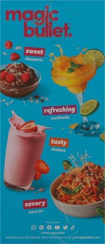 Magic Bullet Blender, Small, Silver, 11 Piece Set (Pack of 2)