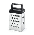 Mini Grater, Stainless Steel Cheese Ginger Vegetable Spices Small Grater for Kitchen (Black)