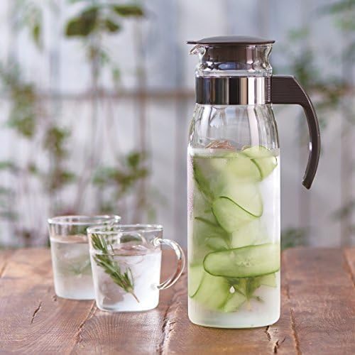 Hario Slim Water Jug, 1400ml, Grey