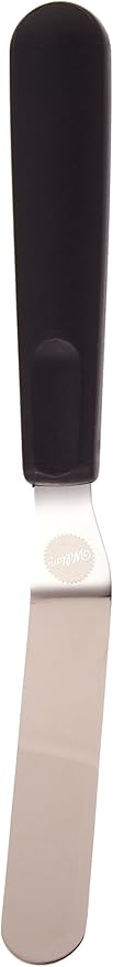 Wilton, 9 inch, Black 409-7712 Angled Spatula, 9" (Pack of 4)