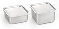 CuBE Medium 2PCS Set 1000ml 650ml Stainless Steel Food Storage Containers With Lids and a Net Kitchen Appliances Dishwasher Safe Premium South Korea