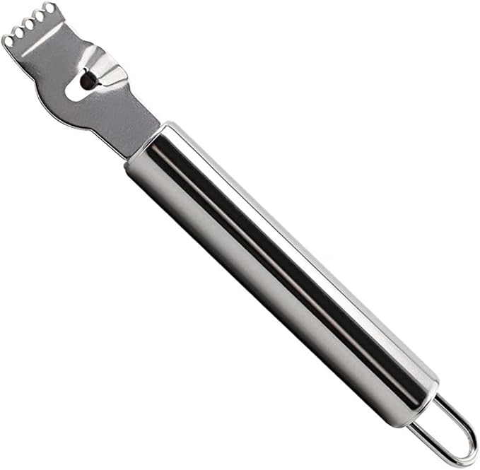 Stainless Steel Lemon Zester Grater with Channel Knife and Hanging Loop Lemon Orange Citrus Zester Grater Grips Kitchen Tool Practical Processed Graters, Peelers and Slicers