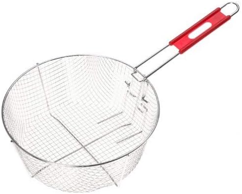 Lodge Silver Deep Fry Basket - Nickel-Plated Steel Deep Fry Basket - 11.5 Inch