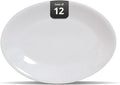 Stoneware Coupe Commercial Grade Dinnerware, Bright White, Oval Platter 13.5" x 10", Case of 12
